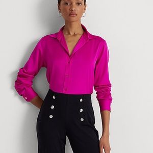 Ralph Lauren Satin Charmeuse Shirt, NWT